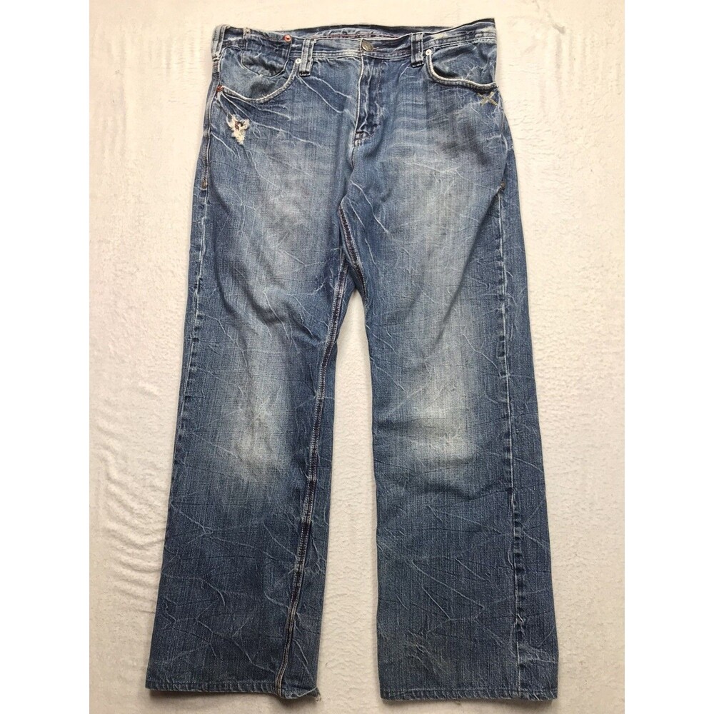 ARTFUL DODGER St Giles 7 Dials Jean Men 36 (38x31 fit) Relaxed Wide Leg Distress